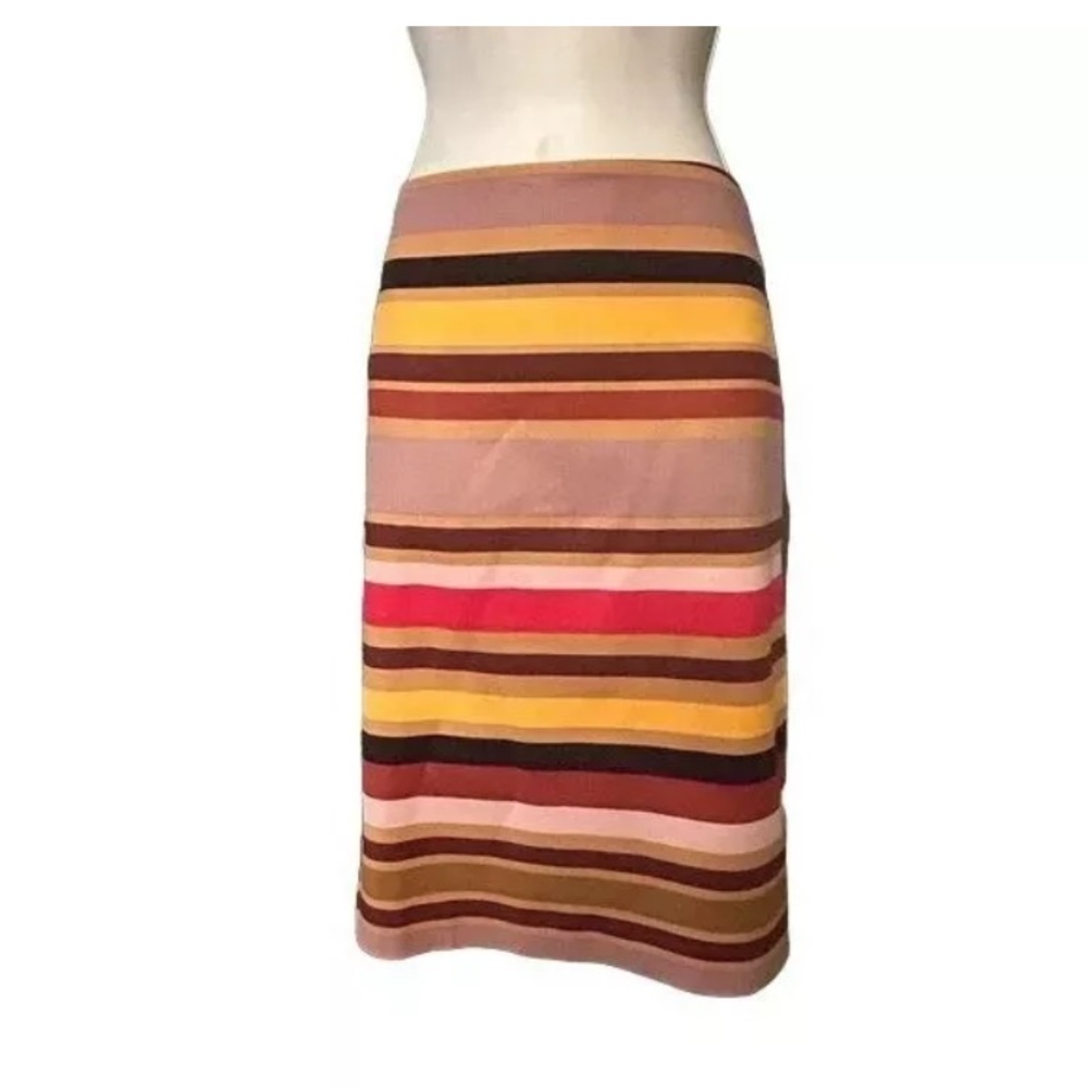Multicolour Striped A-line Skirt | Lord & Taylor